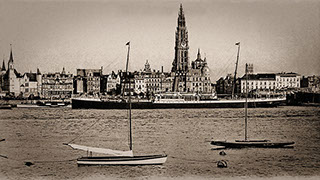 Boat shuttling between Antwerp, Belgium and Matadi, Independent State of Congo