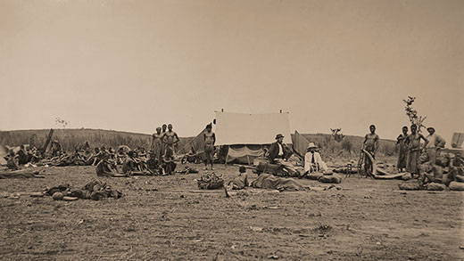 Hubert Biermans (center), Independent State of Congo