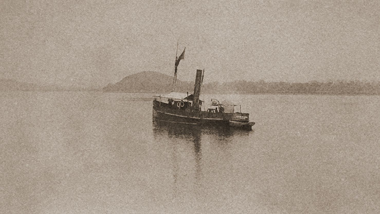 Steamer on the Congo River, Independent State of Congo