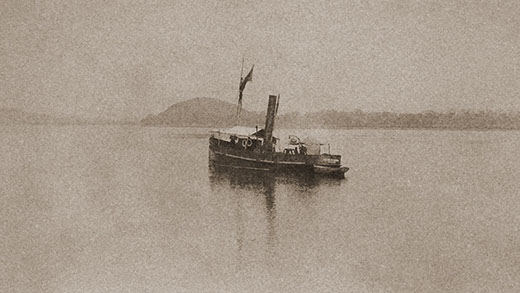 Steamer on the Congo River, Independent State of Congo