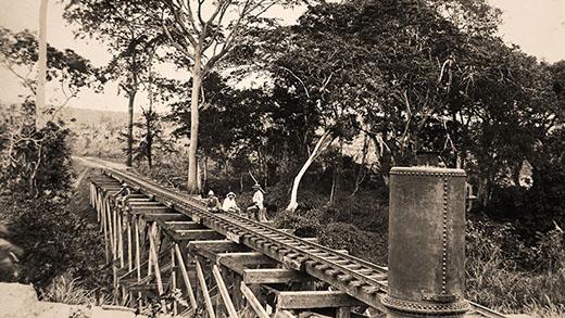 J H Biermans (right) Matadi-Léopoldville Railway 1890-1898, Independent State of Congo