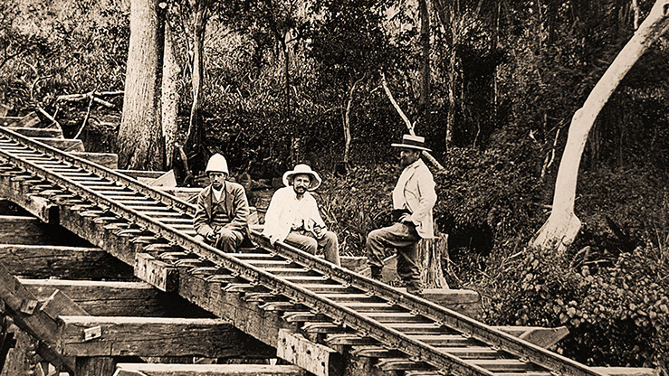 J H Biermans (right) Matadi-Léopoldville Railway 1890-1898, Independent State of Congo