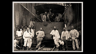 J H Biermans (center) Matadi-Léopoldville Railway 1890-1898, Independent State of Congo