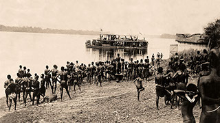 Steamer on the Congo River, Independent State of Congo