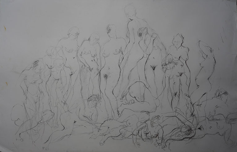 Esquisse, sketch, Marie Gaillet