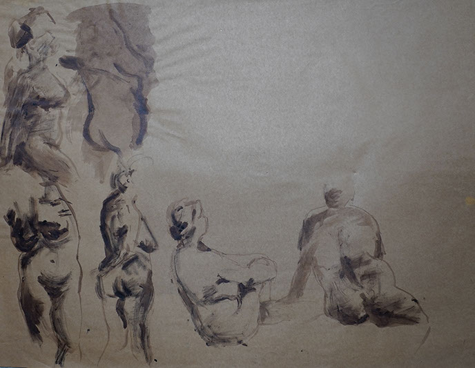 Esquisse, sketch, Marie Gaillet