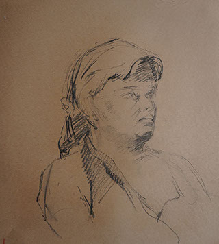 Esquisse, sketch, Marie Gaillet