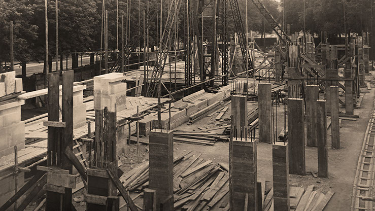 Construction of the Fondation Biermans-Lapôtre in 1924-1927