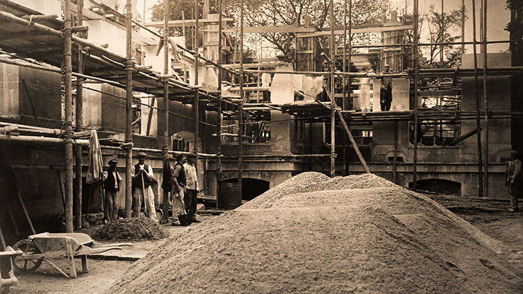 Construction of the Fondation Biermans-Lapôtre in 1924-1927