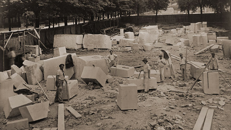 Construction of the Fondation Biermans-Lapôtre in 1924-1927