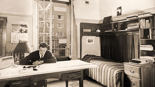 Boy's room. The furniture was chosen by Berthe Lapôtre