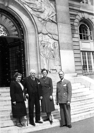 Melle Ricard, Jean Hubert Biermans, Mr et Mme Staquet 